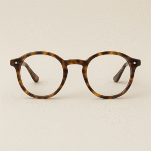 Vintage Havana – Round Tortoiseshell Eyeglasses