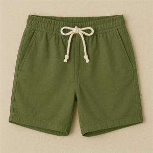 Palm Trail – Light Olive Green Shorts