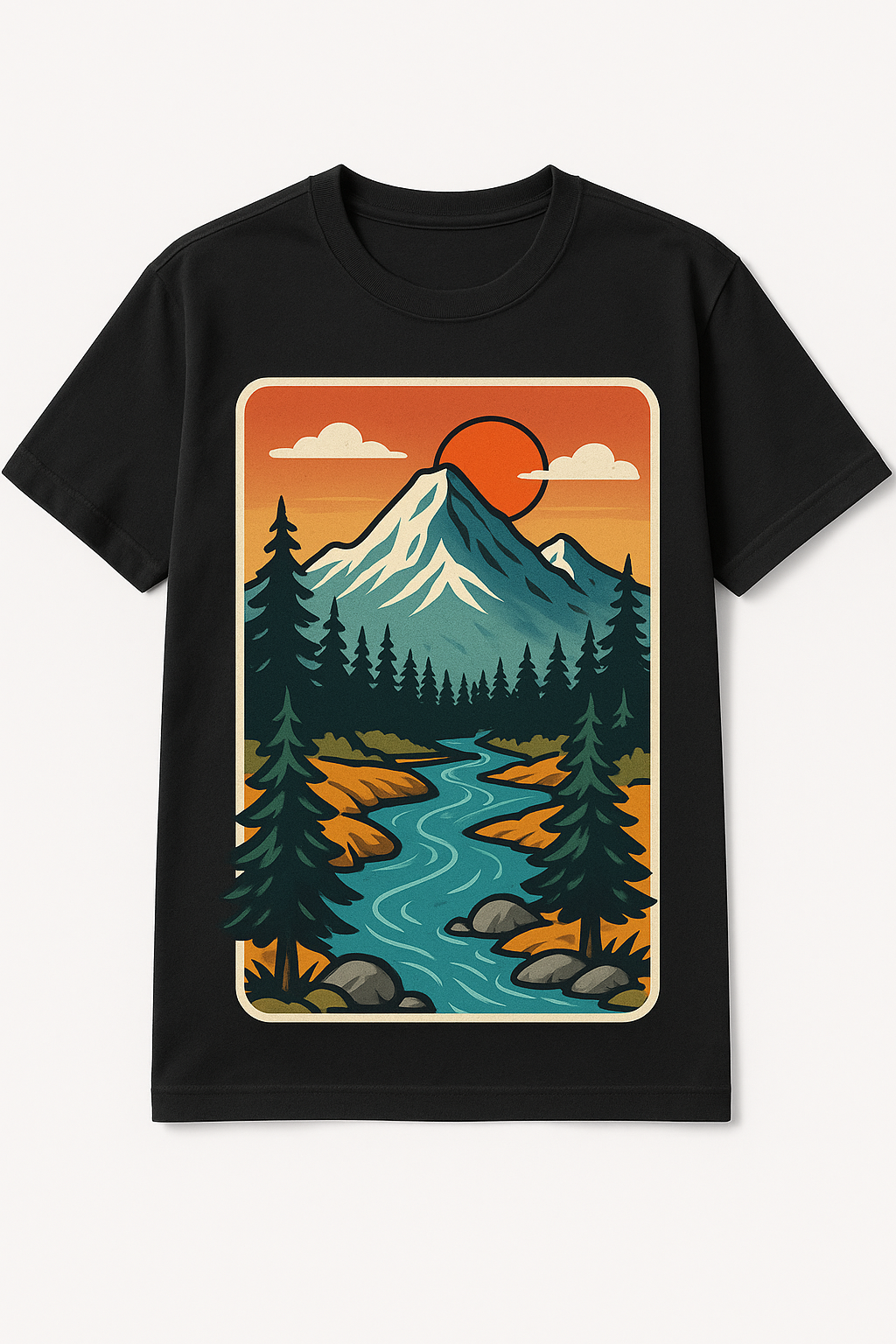 Wild Flow – Nature Landscape T-Shirt