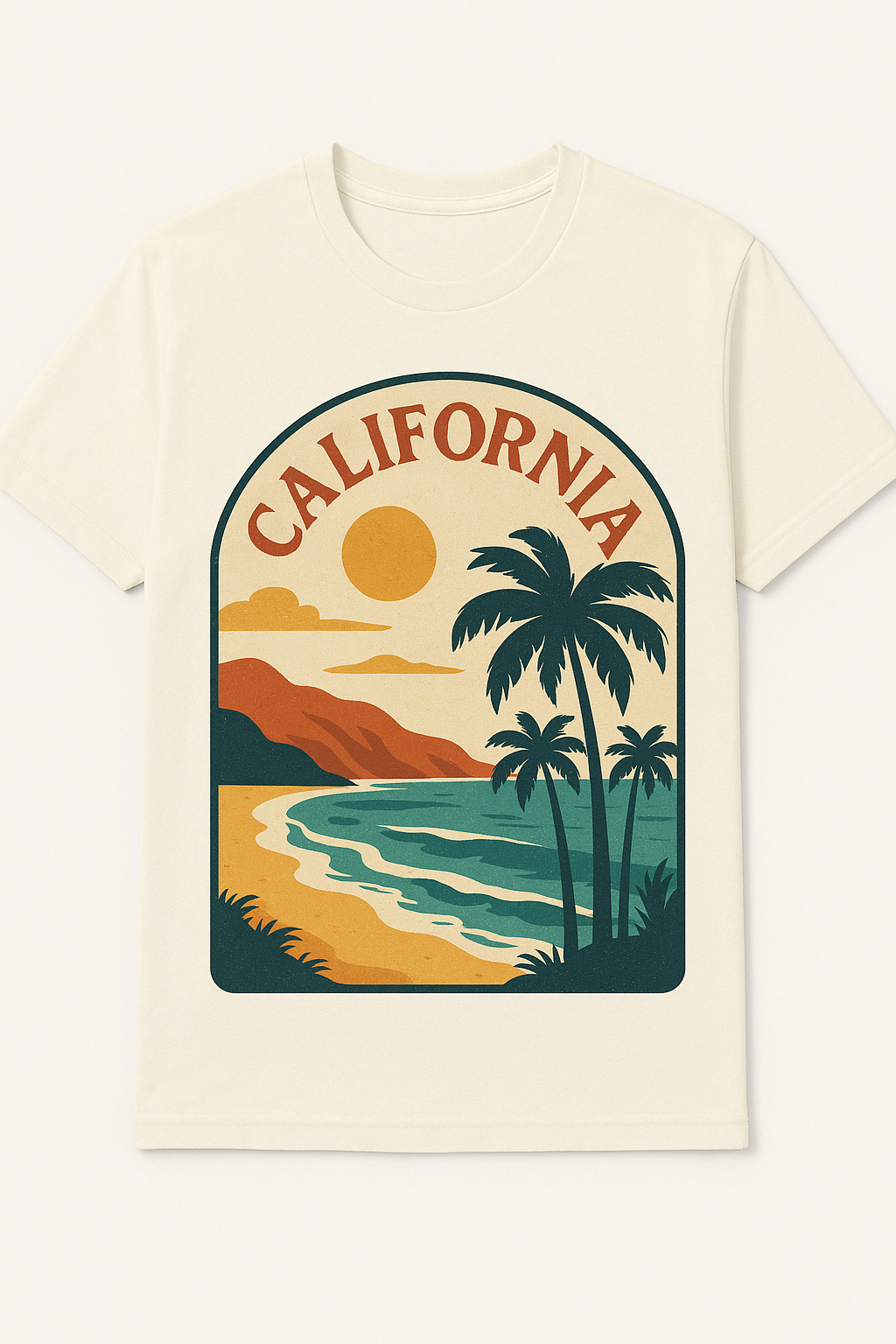 California Vibes – Coastal Retro T-Shirt